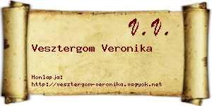 Vesztergom Veronika névjegykártya